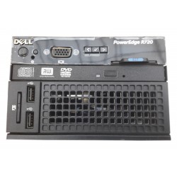 DELL R720 Front Control Panel I/O Media Bay Assembly 0X30KR with DVD Rom, Cables