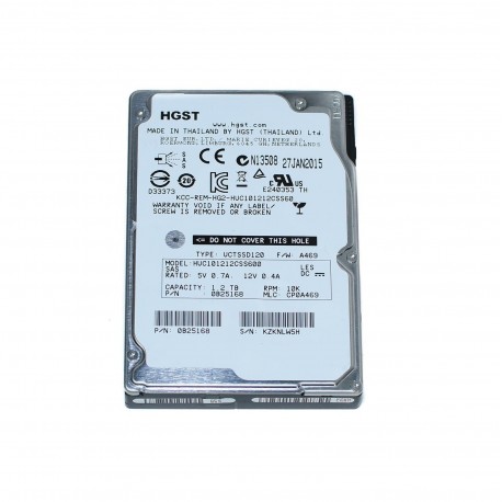 Hard drive HGST Ultrastar C10K1200 0B25168 SFF 64MB HUC101212CSS600 1.2TB SAS 2.5" 10k