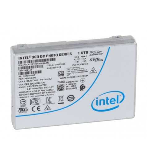 SSD Intel 1,6TB 2,5" U.2 NVMe P4610 SSDPE2KE016T8C