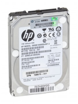 HDD Seagate HP 1TB 2,5" SAS 6Gb 7,2K ST91000640SS 725118-001 728575-001