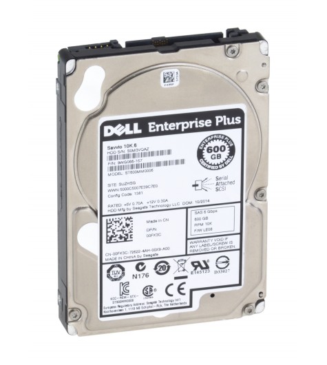 HDD Seagate Dell 600GB 2,5" 10K SAS 6Gb ST600MM0006 00FK3C 0FK3C