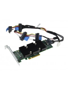 Kontroler Dell PERC HBA330 PCI-e SAS 12Gb Wysoki Profil + Przewód SAS do T130