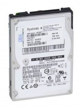 Unused HDD Toshiba IBM 300GB 2,5" SAS 6Gb 10K AL13SEB301 90Y8881 90Y8878 90Y8877
