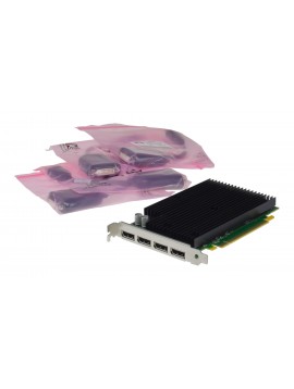 Graphic card HPE NVidia Quadro NVS 450 490565-002 492187-001 + 4x cable adapter Display Port to DVI 481409-002