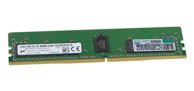 16gb 2rx8 Micron 16gb Ddr4 2666 RAM 16GB DDR4 Micron HPE