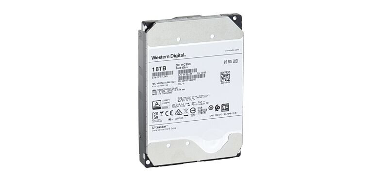 大容量HDD WD 18TB HC550 NAS 3.5インチ SATA Ultrastar DC HC550 データセンター 3.5インチ SATA HDD｜テック