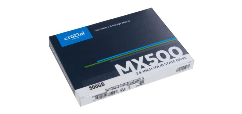 New Drive Crucial MX500 500GB SSD SATA 2,5