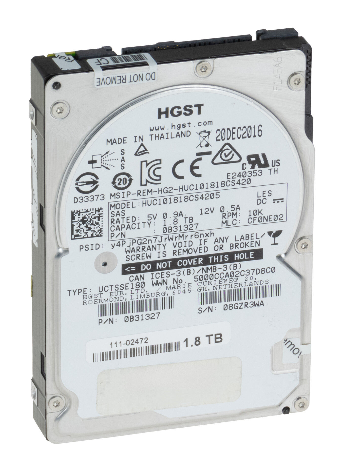 Dysk HGST 1,8TB HDD SAS 12Gb 10k 2,5